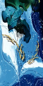 抽象艺术泼墨画