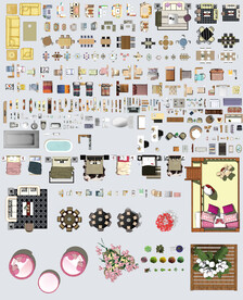 海报地产开发广告室内彩屏高清