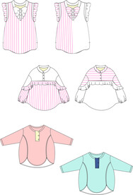 服装设计线稿童装款式