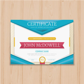 优秀员工颁奖荣誉证书模板设计