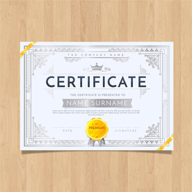 优秀员工颁奖荣誉证书模板设计