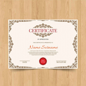 优秀员工颁奖荣誉证书模板设计