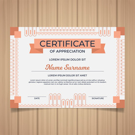 优秀员工颁奖荣誉证书模板设计