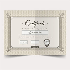 优秀员工颁奖荣誉证书模板设计