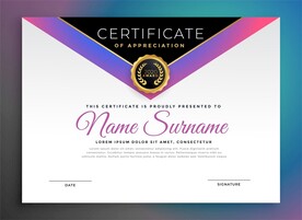 优秀员工颁奖荣誉证书模板设计