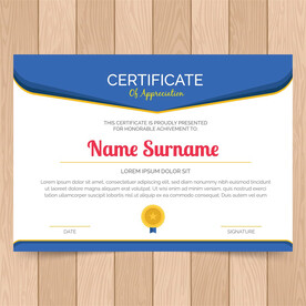 优秀员工颁奖荣誉证书模板设计