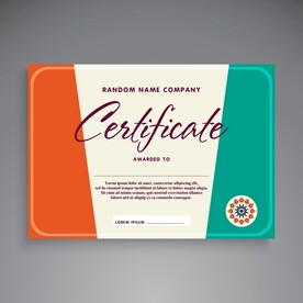 优秀员工颁奖荣誉证书模板设计