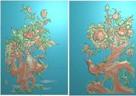 荣华富贵牡丹花一路联科