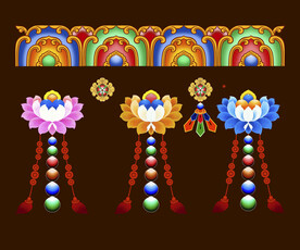 藏式花纹  花边