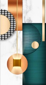 北欧光影抽象立体几何玄关装饰画