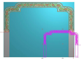 牡丹花靠头靠脑缠枝莲国色