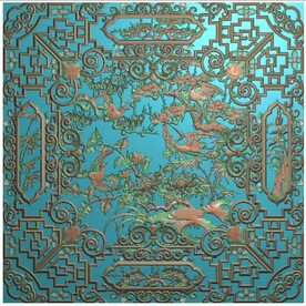 镂空花鸟梅兰竹菊松鹤屏风花格精