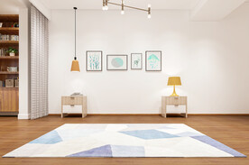 北欧极简卧室背景墙3D直播空景