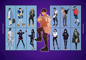 矢量潮派青年系列