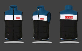 工作服 羽绒马甲 效果图