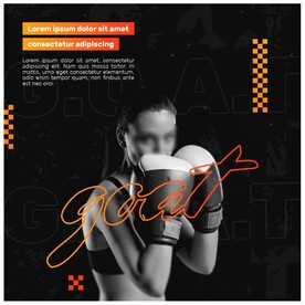 自由搏击拳击海报