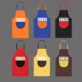 儿童围裙印花效果图