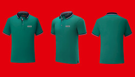 翻领t恤 工作服 效果图