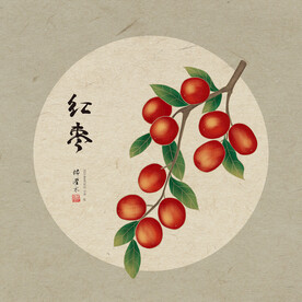 手绘水果