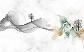 线条电视背景墙