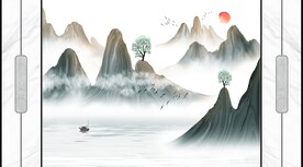 新中式电视背景墙