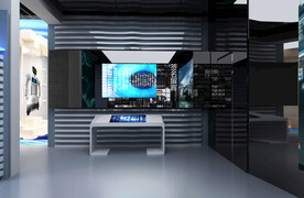 学校展厅设计案例效果图