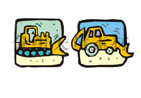 堆土车卡通