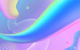 渐变电商立体空间618背景