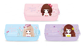 卡通 女孩 清新 可爱 笔袋