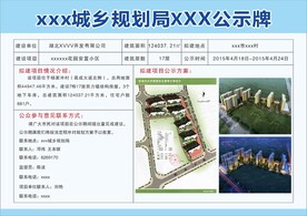 项目公示牌表格版本