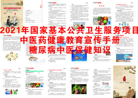 糖尿病中医保健知识画册 健康教