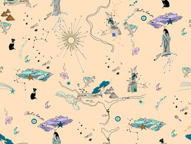 大牌 手绘 太阳 字母