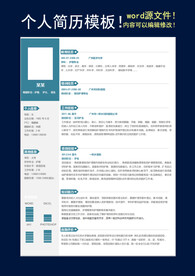 个人简历模板