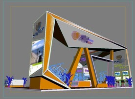 展台 3d展览设计 展台设计 