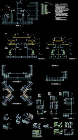  古建牌坊建筑施工图 