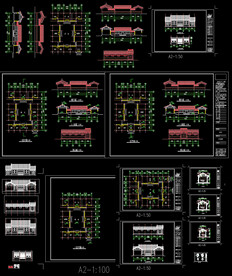 四合院建筑施工图