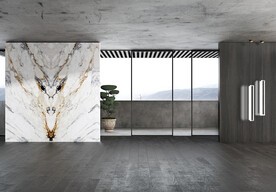 现代极简客厅空场景