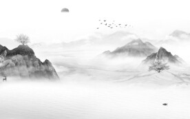 最新高雅意境山水 文件分层 