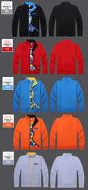 开衫立领卫衣效果图