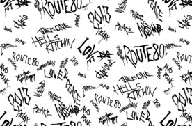 卡通 字母 涂鸦