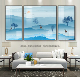 意境山水画群山装饰画客厅装饰画