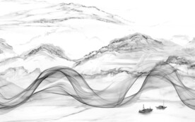 高级高端新款山水 文件分层 