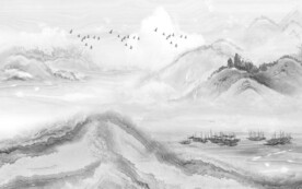 石纹高端新款山水 文件分层 