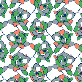 花朵 格子 几何