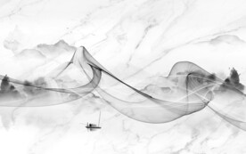 高端山水现代新画 文件分层画