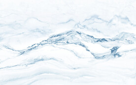 蓝色新简约山水画 文件分层画