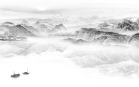 人气新爆款山水画 文件分层画