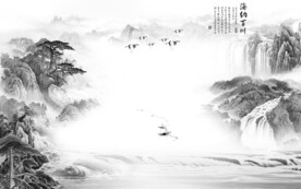 意境高清新山水画 文件分层画