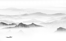 大气高清新山水画 文件分层画