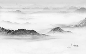 最新中式新山水画 文件分层画